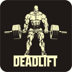 Deadlift Bodybuilder With Barbell Sticker