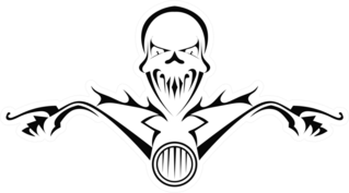 Death Monster On Motorcycle Sticker