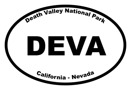 Death Valley National Park Oval Sticker