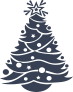 Decorated Christmas Tree Sticker