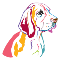 Decorative Beagle Sticker