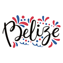 Decorative Belize Font Sticker