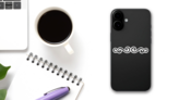 Decorative Border Outline Sticker on a Phone (New) example