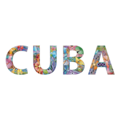 Decorative Cuba Text Sticker