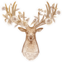 Decorative Floral Antlers Deer Sticker