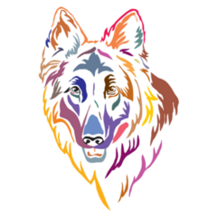 Decorative German Shepherd Sticker