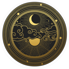 Decorative Gold Sky Sticker