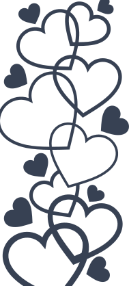 Decorative Hearts Weaved Together Sticker