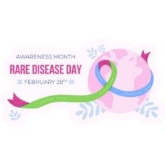 Decorative Rare Disease Day Sticker