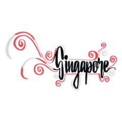 Decorative Singapore Lettering Sticker