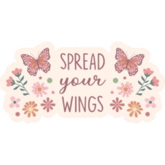 Decorative Spread Your Wings Sticker