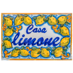 Decorative Street Name Lemons In Sicily, Italy Sticker