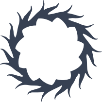 Decorative Sun With Pointed Rays Sticker