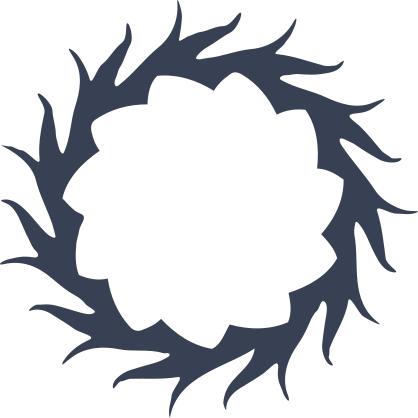 Decorative Sun With Pointed Rays Sticker