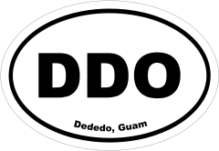Dededo, Guam Oval Stickers