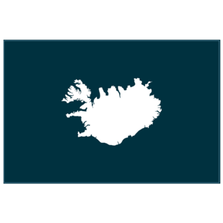 Deep Blue Iceland Sticker