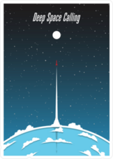 Deep Space Calling Sticker