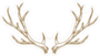 Deer Antlers Illustration Sticker