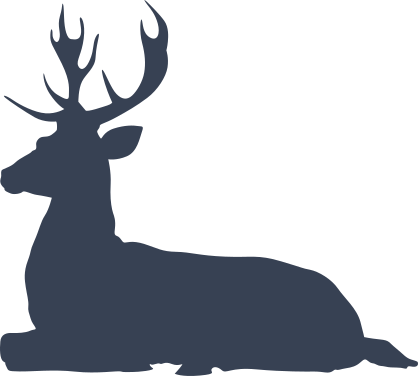 Deer Buck Laying Down Sticker