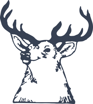 Deer Head Sticker