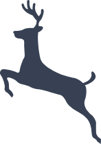 Deer Jumping Sticker