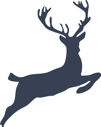 Deer Leeping Sticker