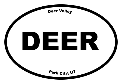 Deer Valley Oval Sticker