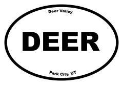 Deer Valley Oval Sticker