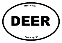Deer Valley Oval Sticker