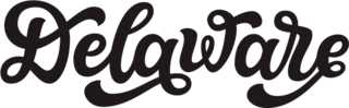 Delaware Calligraphy Sticker