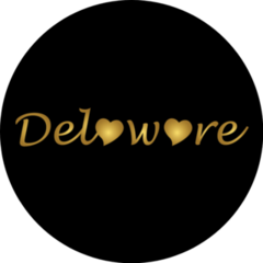 Delaware Golden Lettering Sticker