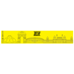 Delhi Skyline, Famous Landmarks India Sticker