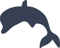 Delicate Dolphin Sticker