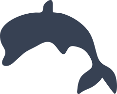 Delicate Dolphin Sticker