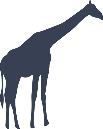 Delicate Giraffe Sticker