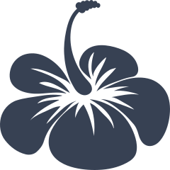 Delicate Hibiscus Flower Sticker