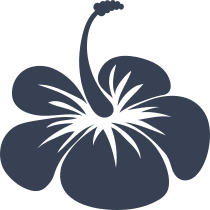 Delicate Hibiscus Flower Sticker