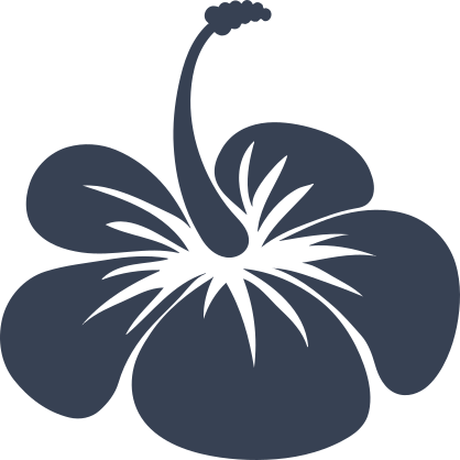 Delicate Hibiscus Flower Sticker