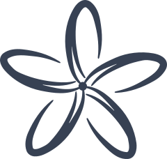 Delicate Plumeria Flower Sticker