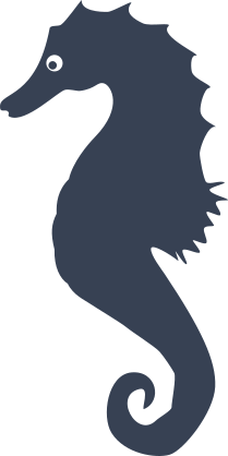 Delicate Seahorse Sticker