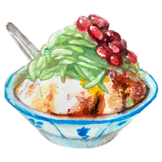 Delicious Iced Cendol With Red Beans Malaysia Sticker