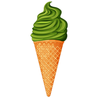 Delicious Matcha Ice Cream Sticker