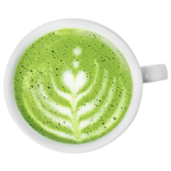 Delicious Matcha Latte In Cup Sticker
