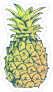 Delicious Pineapple Sticker