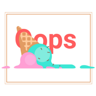 Delicious Summer Ice Cream Fell Oops Sticker