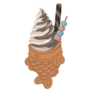 Delicious Tiramisu Taiyaki Ice Cream Sticker