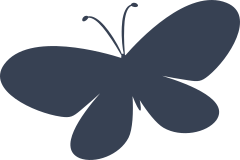 Delightful Butterfly Sticker