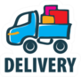 Delivery Moving Cartoon Logo Trucking Sticker