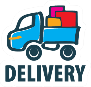 Delivery Moving Cartoon Logo Trucking Sticker