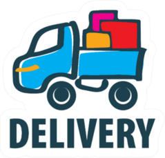 Delivery Moving Cartoon Logo Trucking Sticker